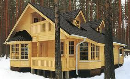 частный деревянный дом