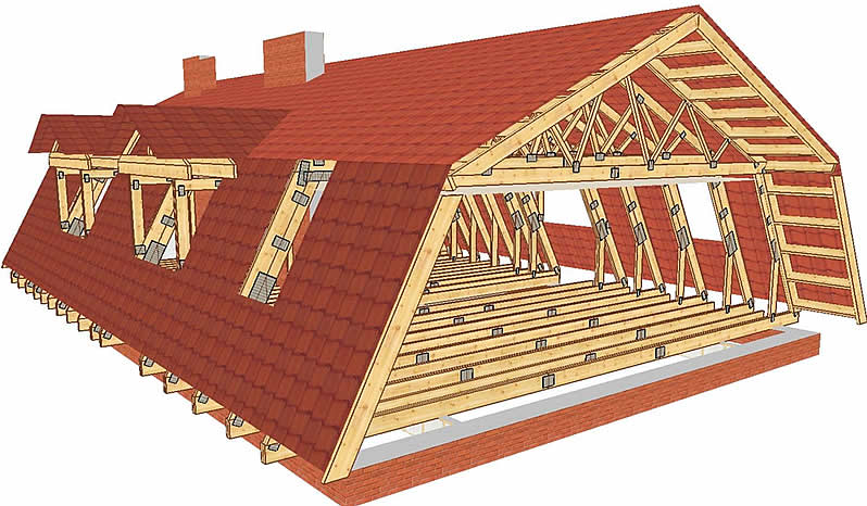 Односкатная крыша конструкция чертеж на каркасный дом (71 фото)